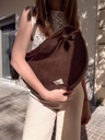 Sac maxi demi-lune uni Hugo