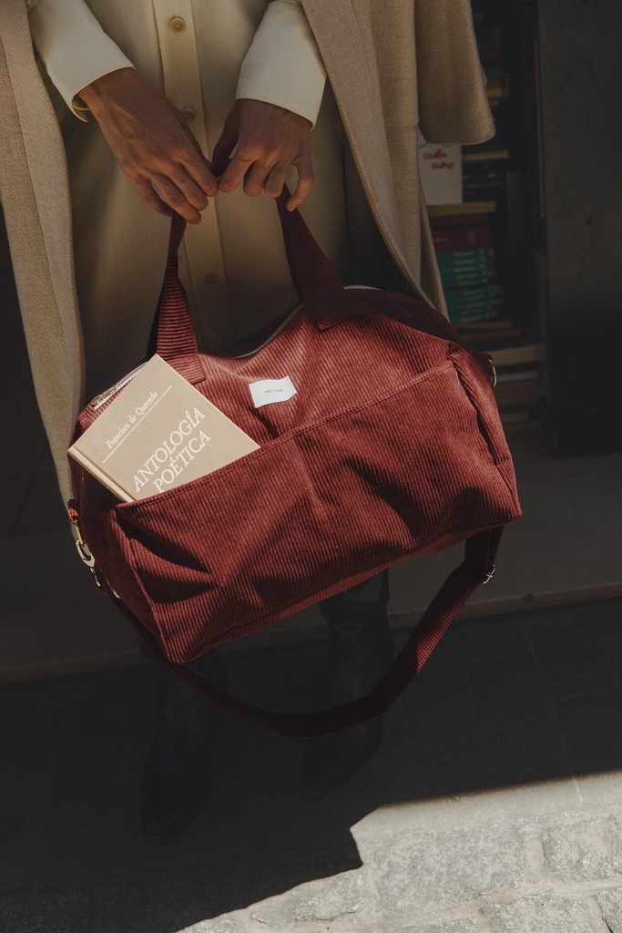 sac de voyage femme rouge grenat