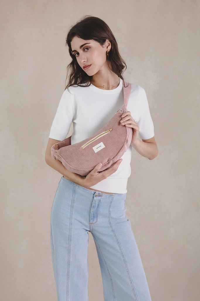 Sac demi-lune uni Nina